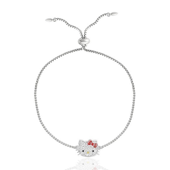 Sanrio Jewelry - Hello Kitty Authentic Pave Hello Kitty Face Lariat Bracelet